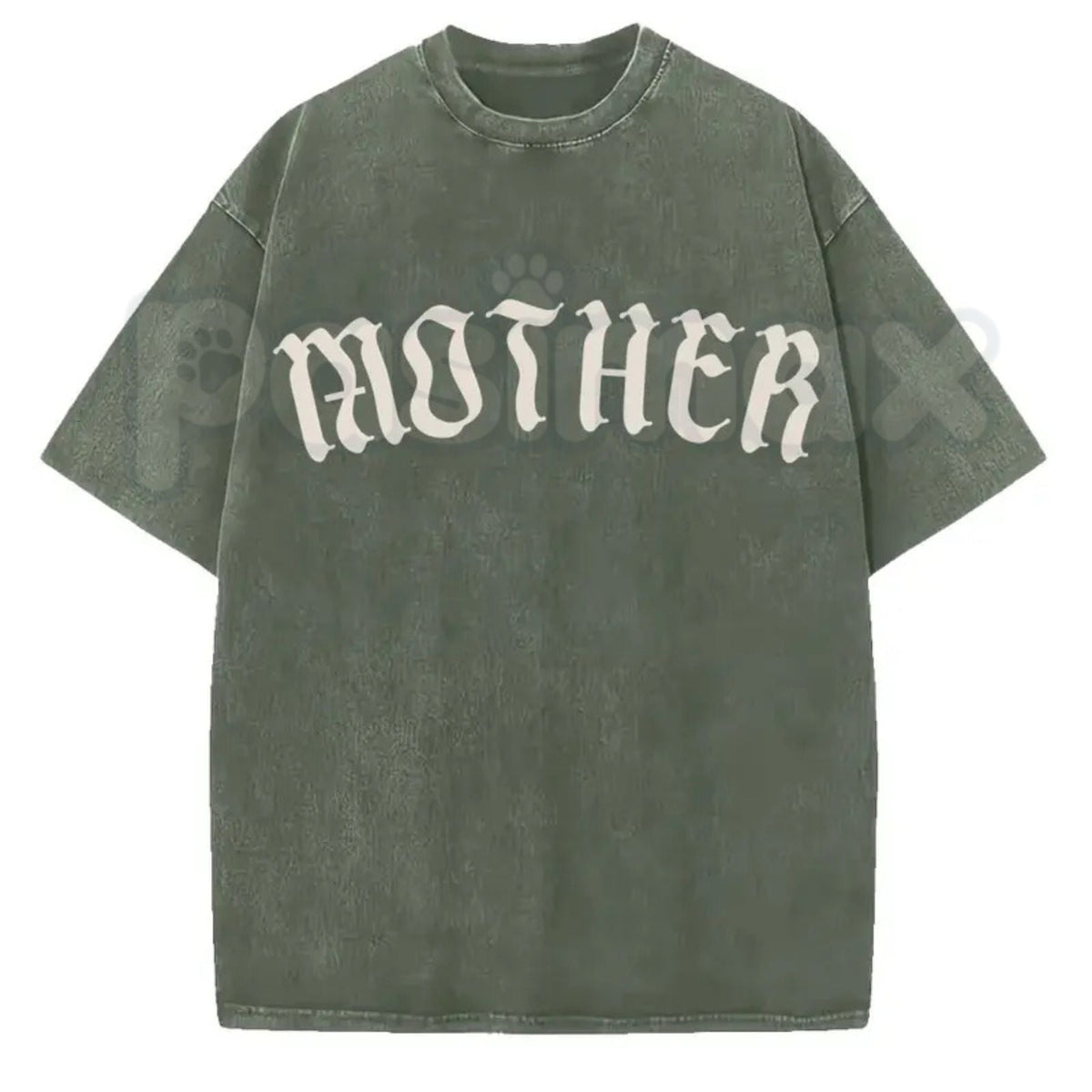 The Matriarch: Mother Gothic Washed Tee – Dark Mystic Graphic Shirt, Vintage Distressed Heavy Cotton Top