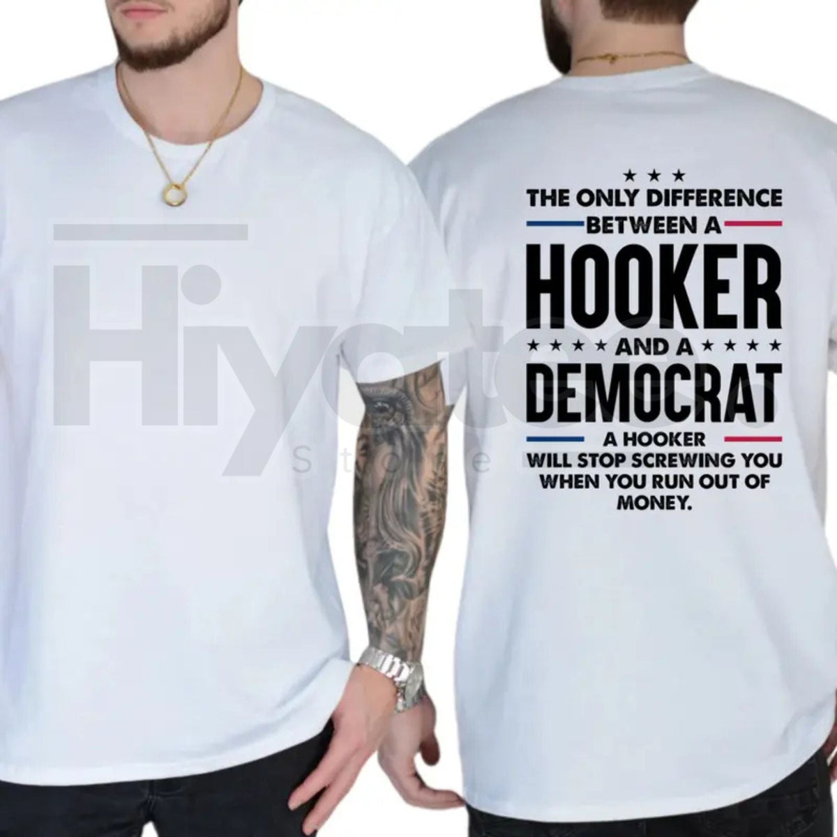 "The Only Difference" – Bold Sarcastic Political Parody Unisex Top