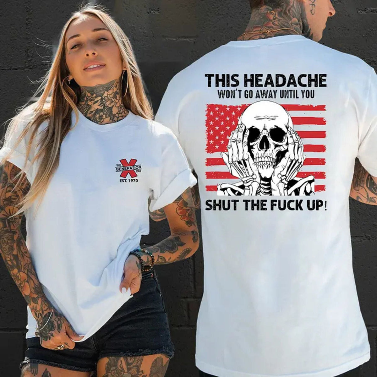 "This Headache Won't Go Away" Shirt - Funny Relatable T-Shirt, Sarcastic Humor Apparel
