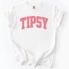 Tipsy Varsity Beach Sunshine Sarcastic Summer Vibe Edition Deluxe Comfort Colors Tee