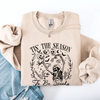 Tis The Season To Be Spooky Skeleton Halloween Retro Classic Ghoulish Festive Night Edition Sweatshirt