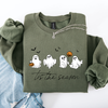 Tis The Season, Cute Ghosts Halloween Night Parade Of Friendly Phantoms In Cozy Autumn Glow Sweatshirt