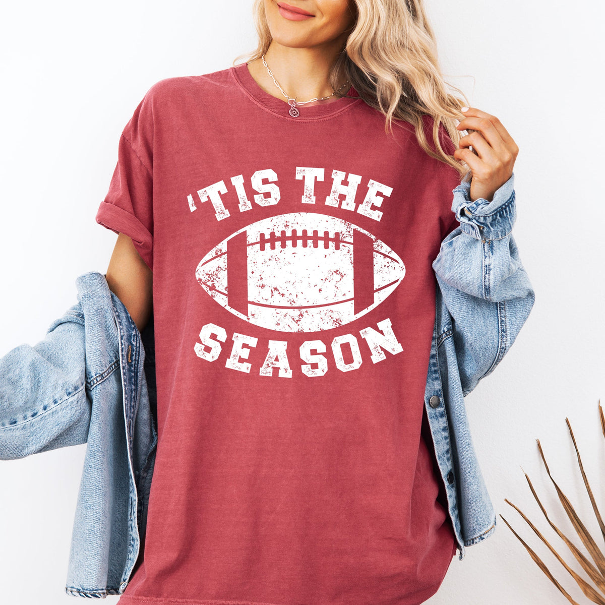 Tis The Season Football Tailgate Party Touchdown Big Game Game Day Sports Enthusiast Comfort Colors Tee