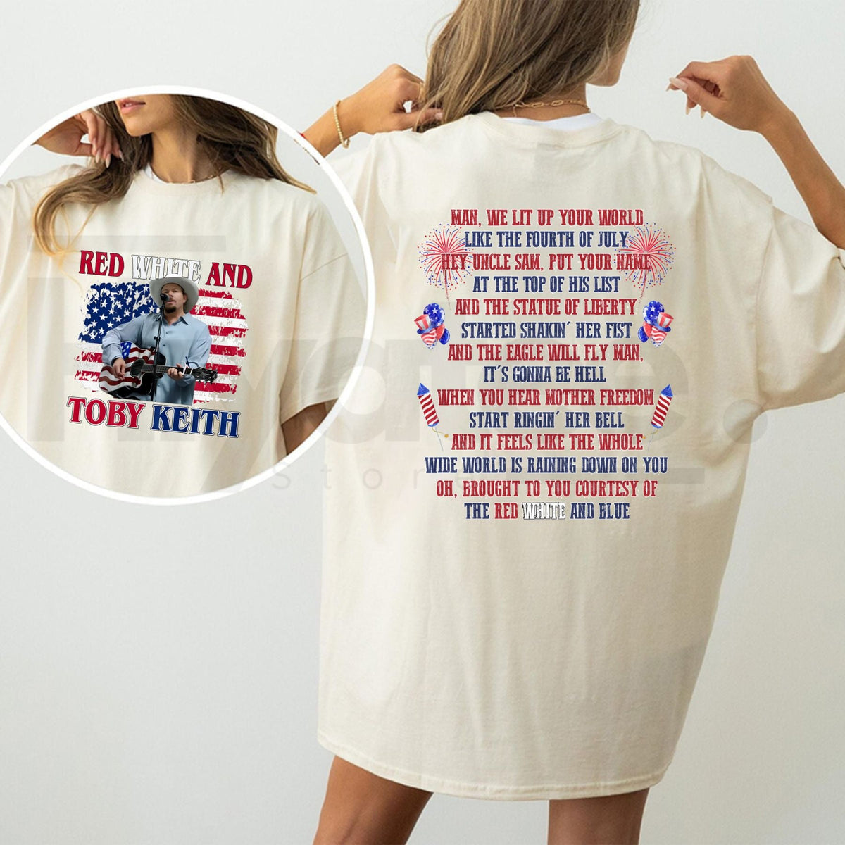 Toby Keith "Courtesy of the Red, White, and Blue" T-Shirt – Patriotic Country Legend Tribute