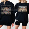 Together We Are America Bunny Bowl Sweatshirt | 2-Sided Unisex Bunny Bowl Jumper | Patriotic Football Bunny Crewneck | United We Stand Game Day Pullover | Cute American Flag Bunny Shirt | Red White and Blue Sporty Sweatshirt