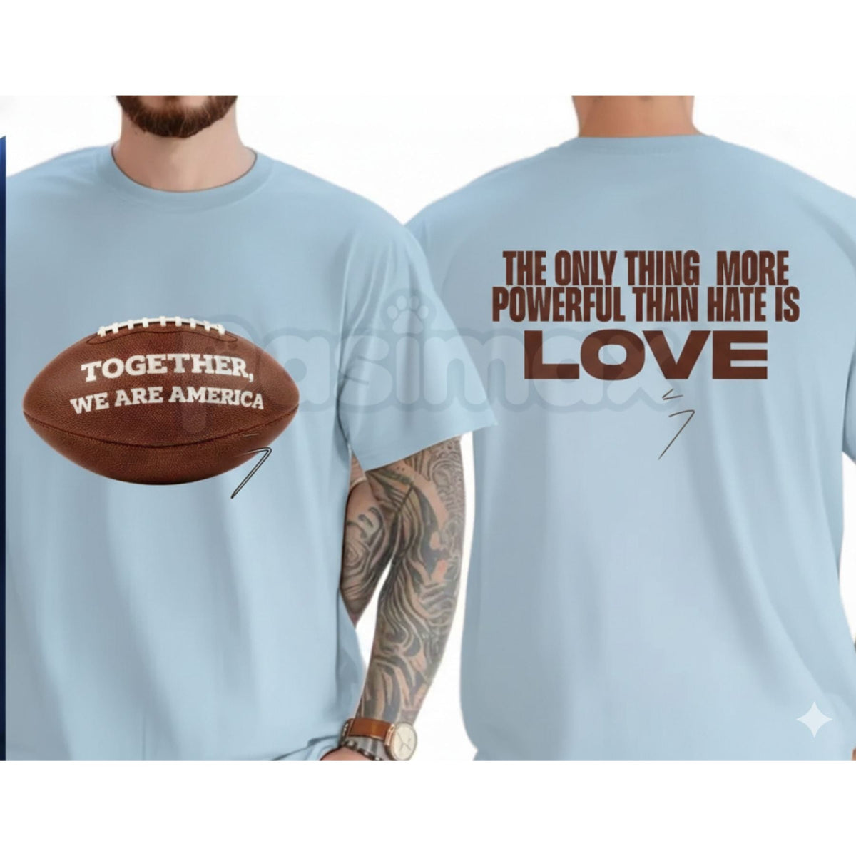 "Together We Are America" Vintage T-Shirt - Inclusive Unity & Patriotism Graphic Tee, Premium Heavyweight Unisex 100% Cotton Top, Retro Americana Solidarity Shirt, USA Heritage Celebration Apparel, Diversity & Peace Statement Tee