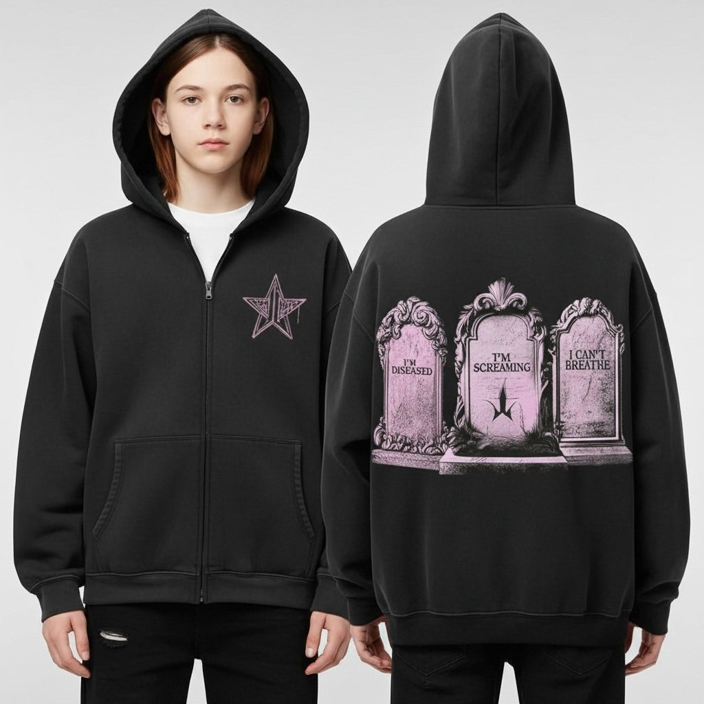 Tombstone Zip-Up Hoodie – Wyatt Earp Western Movie Apparel, Iconic Film Quote Pullover, Unisex