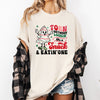 Torn Between Looking Like A Snack And Eating One Christmas Cakes Santa Winter Xmas Comfort Colors Tee