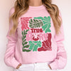True Story Floral Christian Nativity Christmas Religious Inspired Graphic Sweatshirt