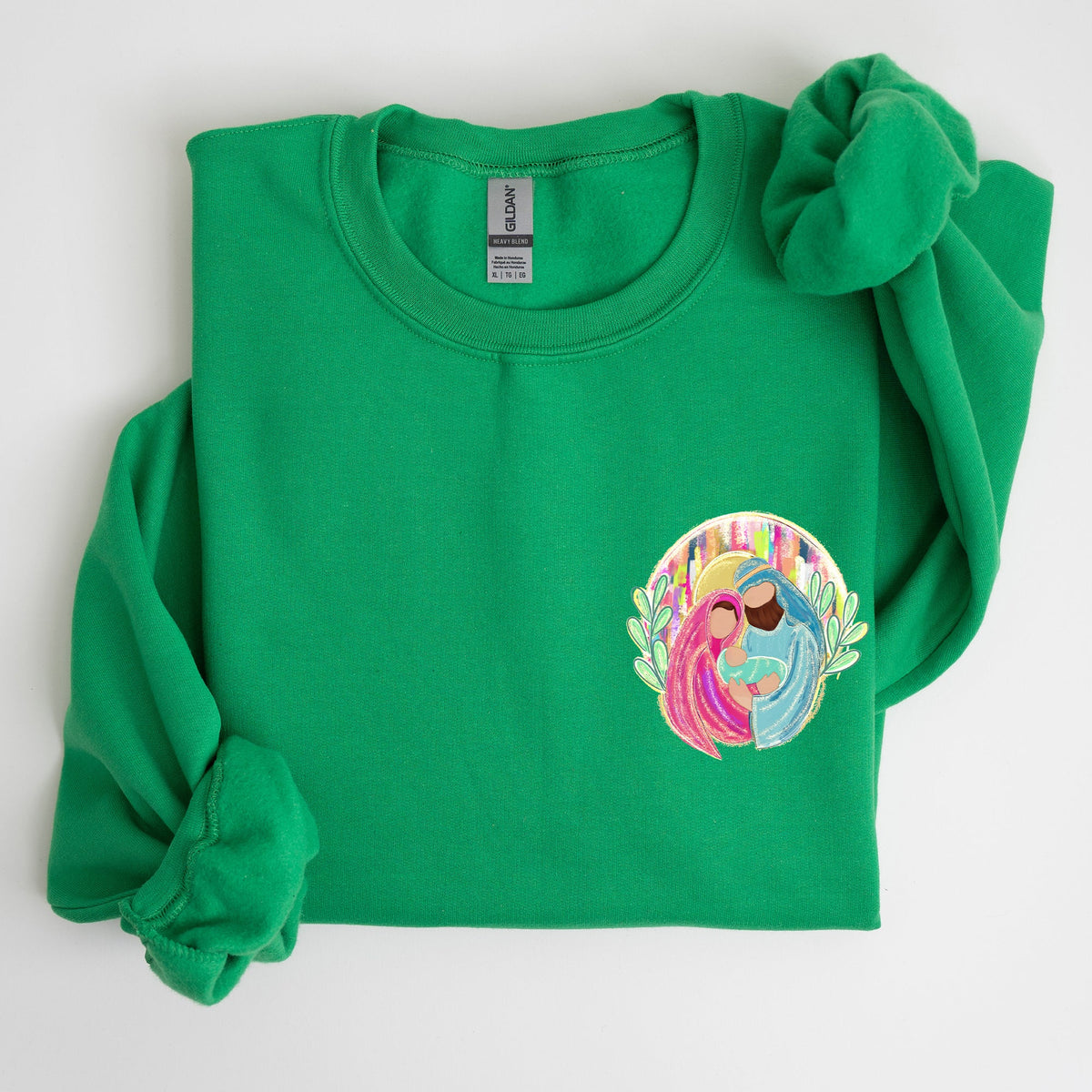 True Story Nativity Pocket Christmas Christian Faith Gospel Cozy Graphic Sweatshirt