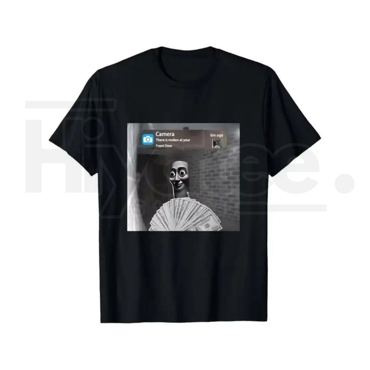 "Tung Tung Tung Sahur" Funny Viral Meme – Premium Cotton Black Graphic Top