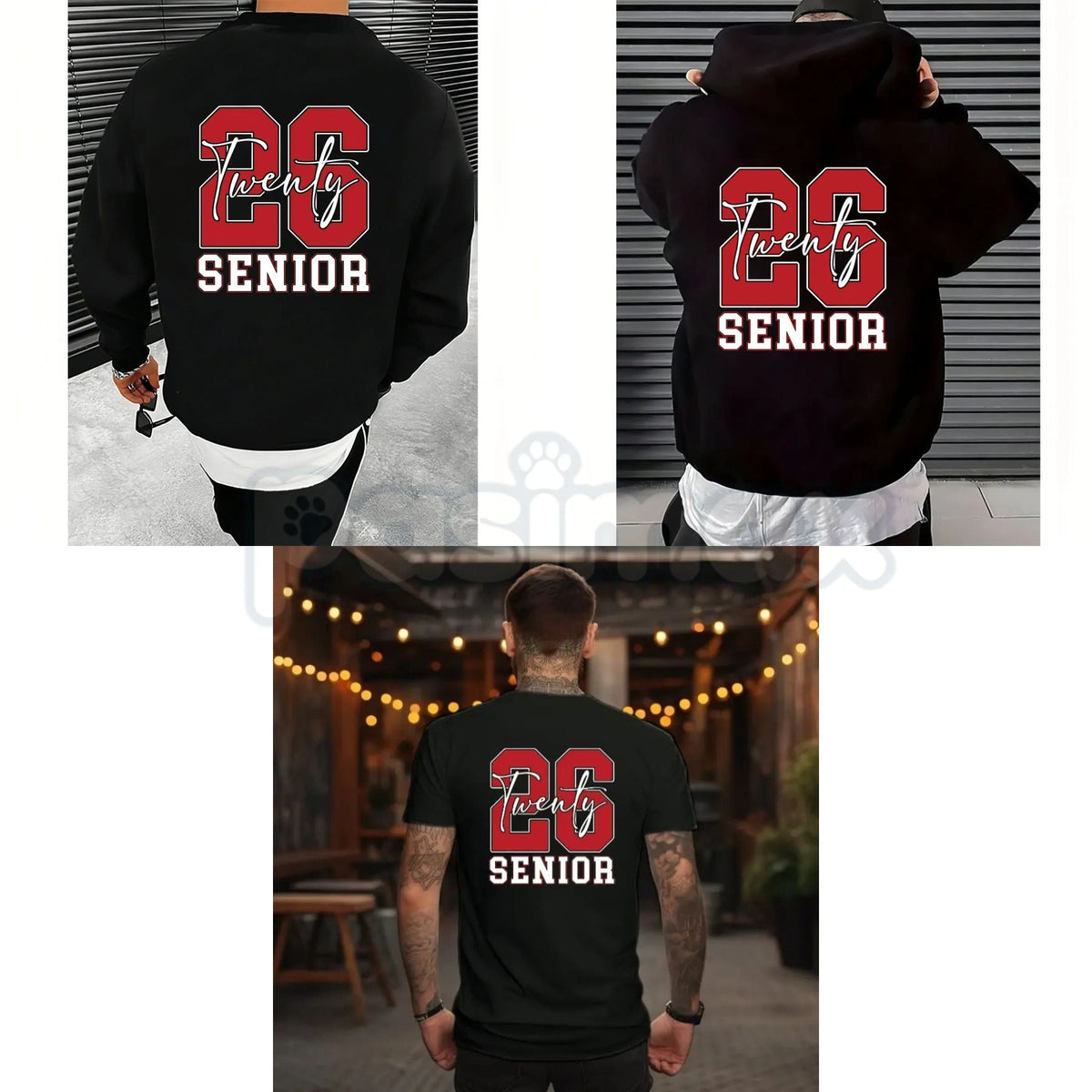Twenty 26 Senior Hoodie – Class of 2026 Graduation Sweatshirt & T-Shirt, Senior Year Game Day Fit