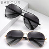 BARCUR Polarized Pilot Sunglasses for Men – Stylish Anti Blue Light UV400 Protection Gradient Mirror Lens Stainless Steel Trendy Frame – Fashion Aviator Sun Glasses for Men Ideal for Driving Travel Summer & Outdoor Activities