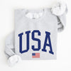 USA Flag Blue Patriotic 4th Of July American Pride Stars And Stripes Celebration Flag Design Sweatshirt