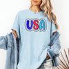 Dalmatian Print Patriotic USA Fourth Of July Americana Pride Edition Comfort Colors Tee