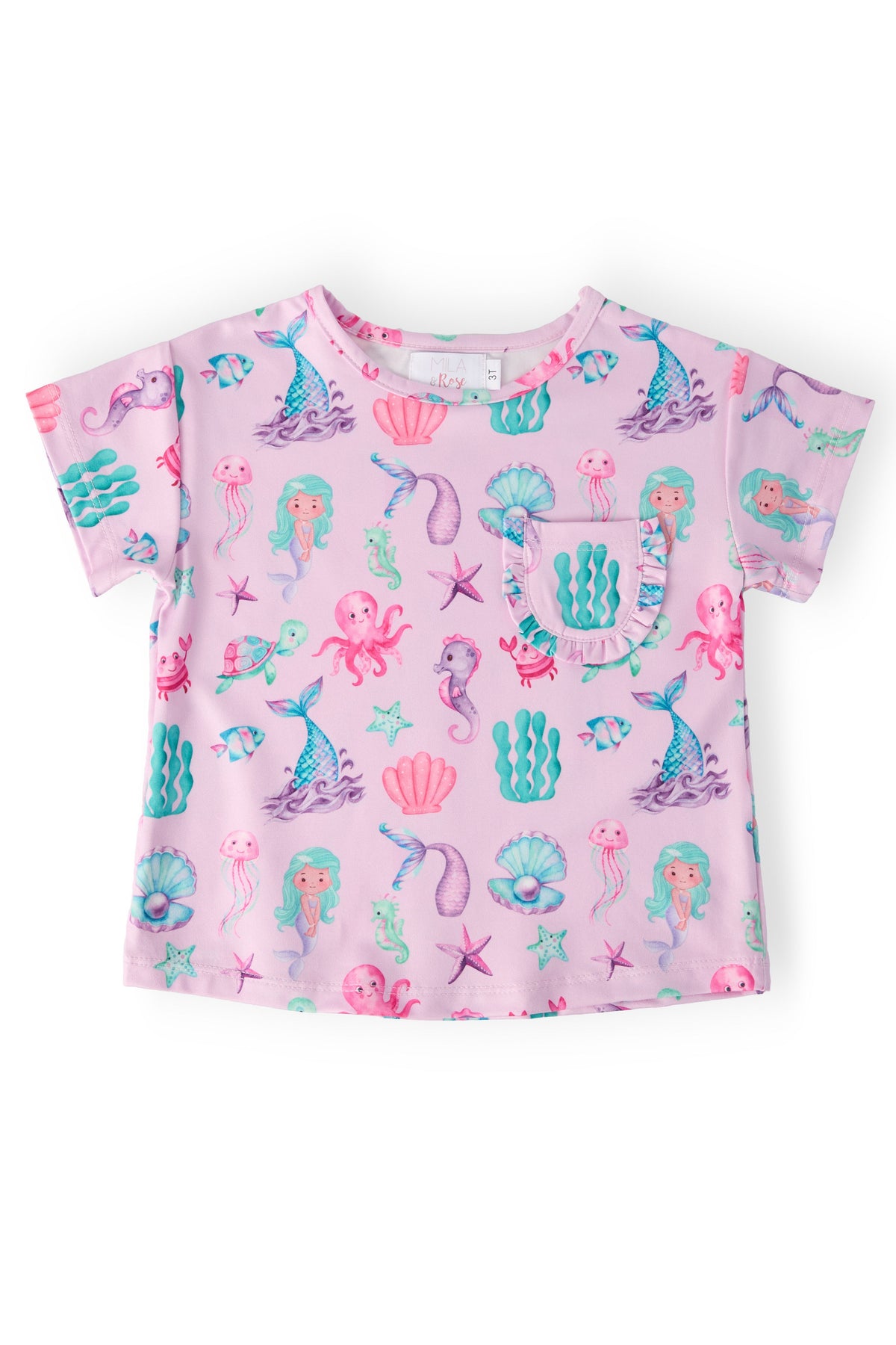 Under the Sea Ruffle Pocket Tee