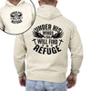 Under His Wings You Will Find Refuge Christian Gospel Faith Based Inspirational Religious Hoodie