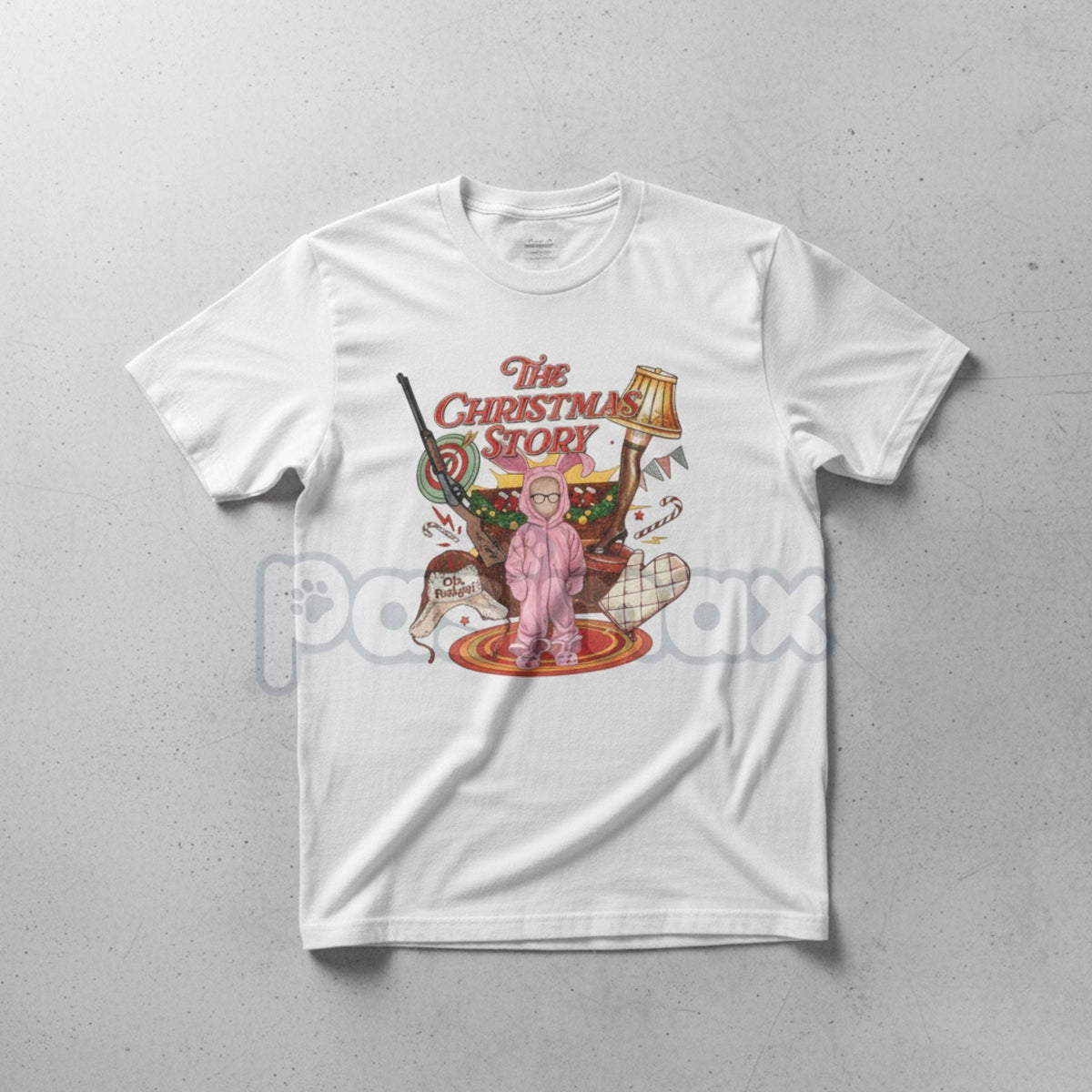 Unisex Retro Christmas Story Graphic Tee - Classic Movie Holiday Shirt, Nostalgic Leg Lamp Apparel, Funny Christmas Fan Gift