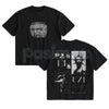 Uziii Double-Sided Heavy Cotton Graphic Tee - Premium Tactical Streetwear Shirt, Bold Urban Graphic Apparel, Heavyweight Double-Print Hypebeast Tee
