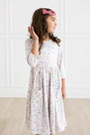 One in a Million 3/4 Sleeve Pocket Twirl Dress