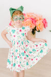 SALE Top of the Mornin' Flutter Sleeve Twirl Dress