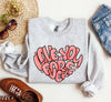 Retro I Love You Forever Vintage Valentines Day Nostalgic Romance Theme Edition Sweatshirt