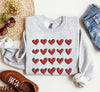 Mini Red Hearts Retro Valentine's Day Love Theme Extra Cozy Ultra Soft Fleece Sweatshirt