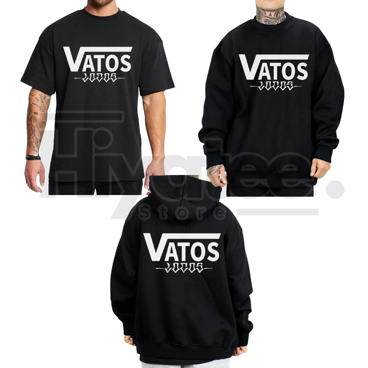 Vatos Locos Forever "El Gallo Negro" Chicano Gear – Oversized Tee, Sweatshirt & Hoodie
