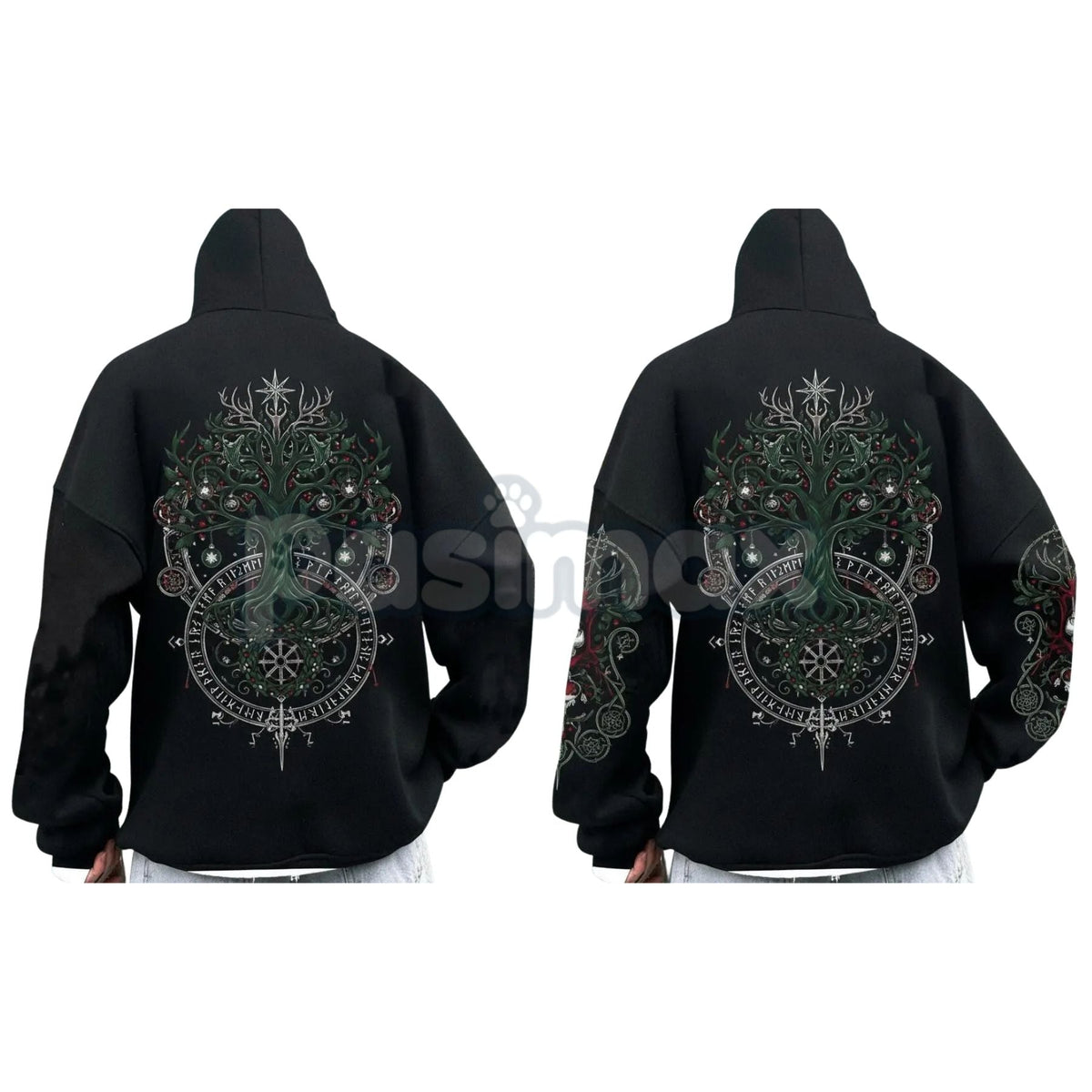 Viking Destiny Nordic Gods Hoodie – Norse Mythology Graphic Pullover, Ancient Lore & Spiritual Streetwear, Unisex