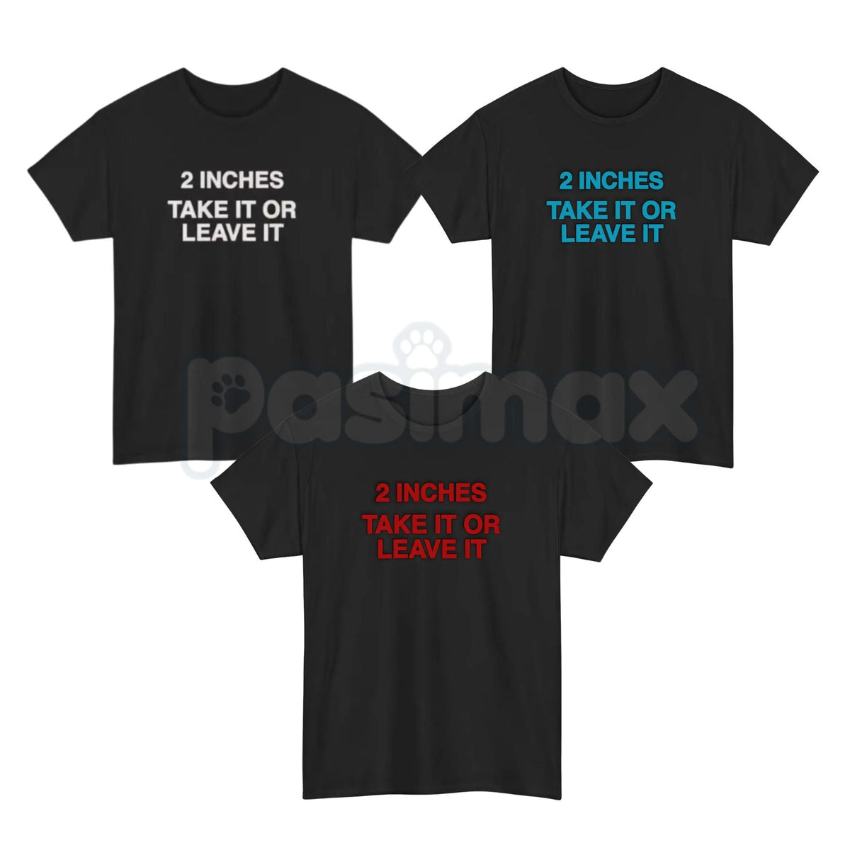 Vintage "2 Inches Take It Or Leave It" T-Shirt – Retro 90s Ad Style Funny Meme Tee, Premium 100% Cotton Sarcastic Men's Top, Soft Lived-In Heavyweight Gag Gift, Made in USA
