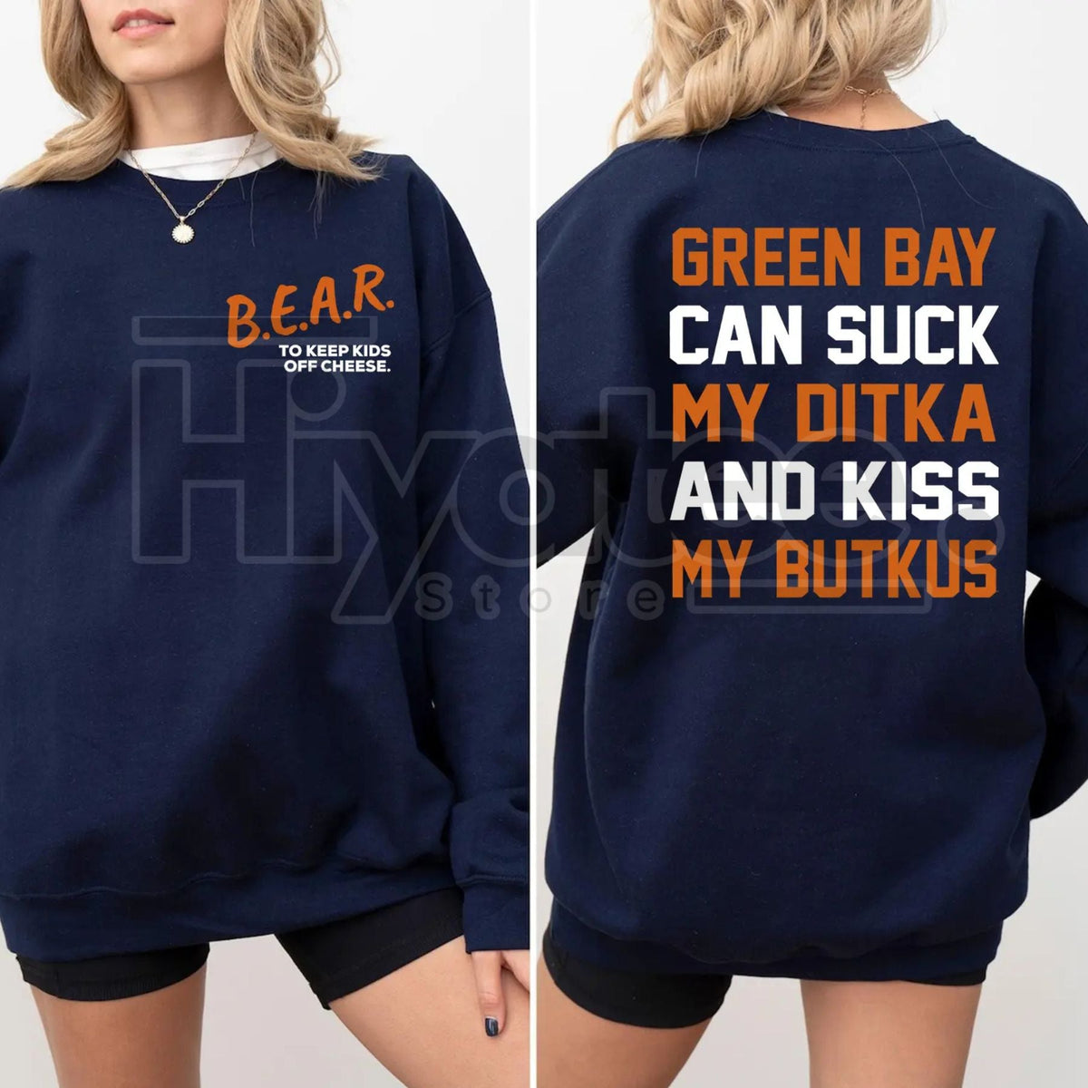 Vintage B To Keep Kids Off Cheese Sweatshirt: Sucks Butkus Green Crewneck