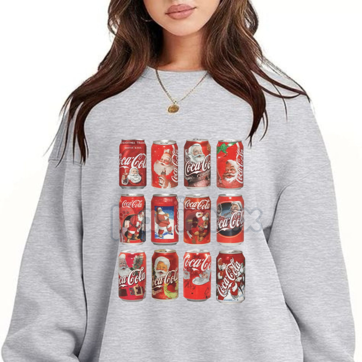 Vintage Coke Santa Cans Christmas Sweatshirt – Retro Holiday Crewneck