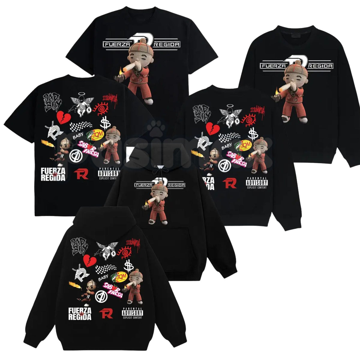 Vintage Fuerza Regida All Top Song Album #178 – Retro Graphic T-Shirt, Sweatshirt & Hoodie
