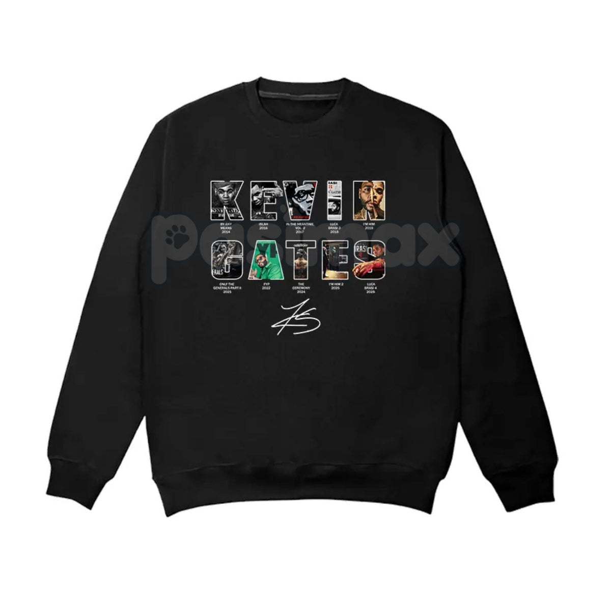 Vintage Kevin Gates All Album Sweatshirt – Retro Hip-Hop Discography Crewneck