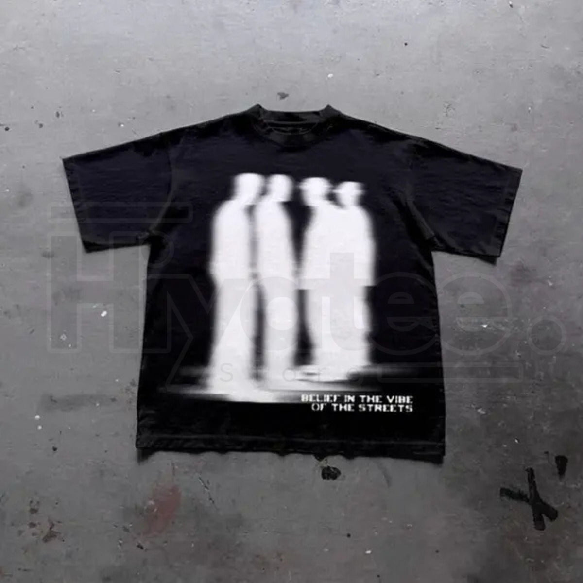 "Virtual Shadow" – Street Atmosphere Grunge Y2K Emo Scene Graphic Top
