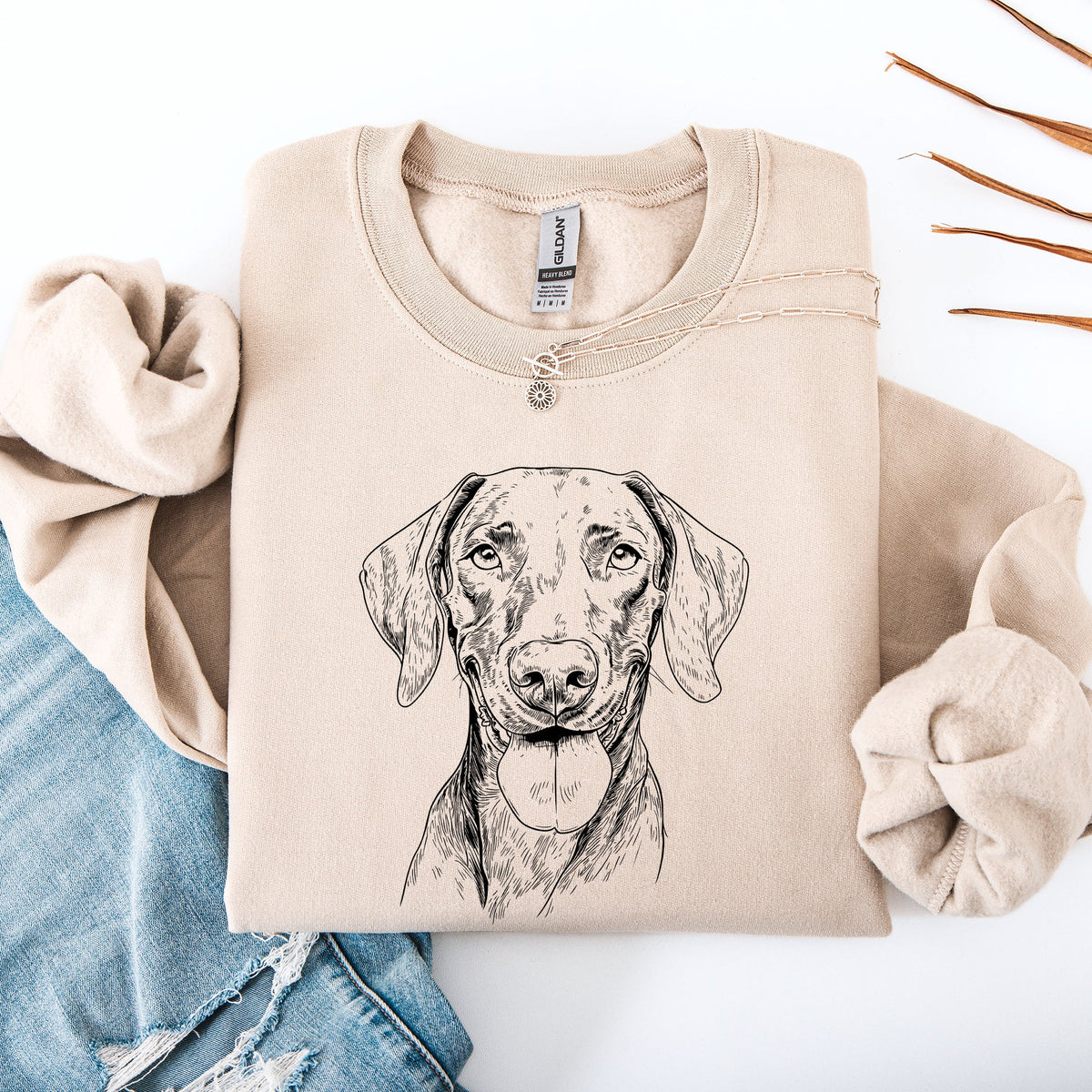 Vizsla Love Forever Friends Breed Pride Illustration And Pet Owner Favorite Saying Sweatshirt