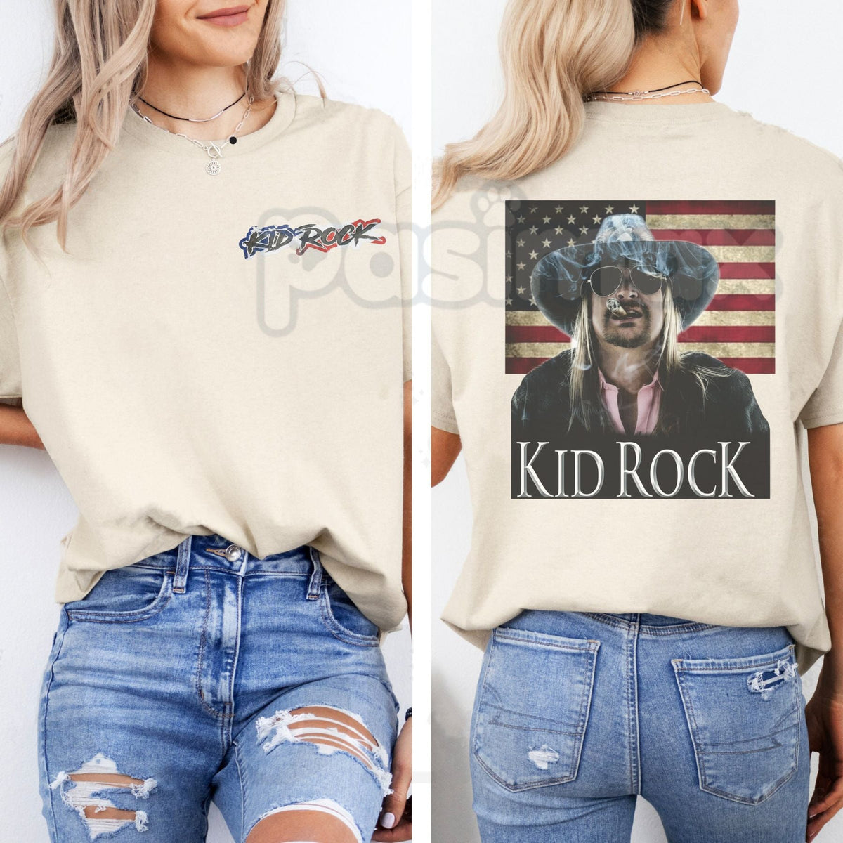 Vtg Kid Rock 2024 Tour Men’s T-Shirt - American Rock & Roll Graphic Tee, Official Style Kid Rock Fan Apparel, Premium Heavyweight 100% Cotton Concert Top, Patriotic Music Tour Shirt, Vintage Style Rock Star Streetwear