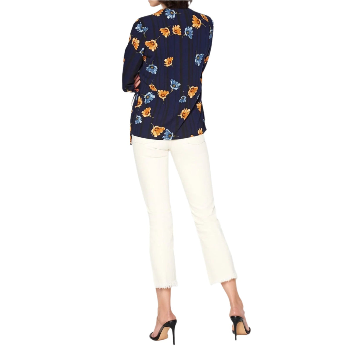 Pleione Women's Wrap Front Long Sleeve Blouse