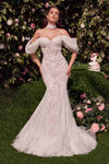 Andrea & Leo WL031 Dress Detachable Wings Mermaid Wedding Gown