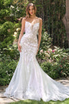 Andrea & Leo WL088 Fitted Mermaid Bridal Gown Strapless Layered Tulle