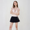 Women's Ruffle Trim Wrap Blouse In Mauve