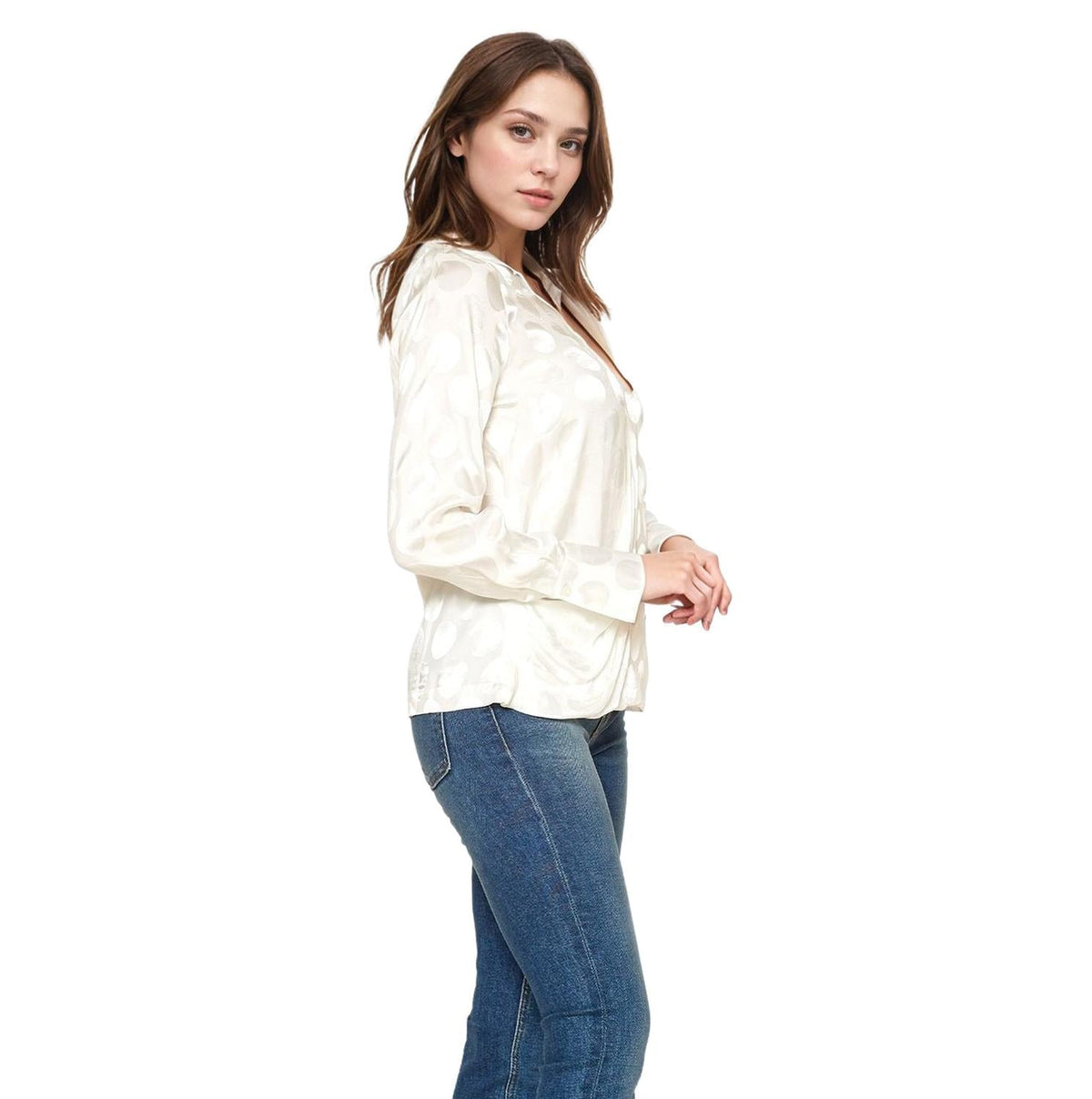 Pleione Women's Crewneck Blouse Top