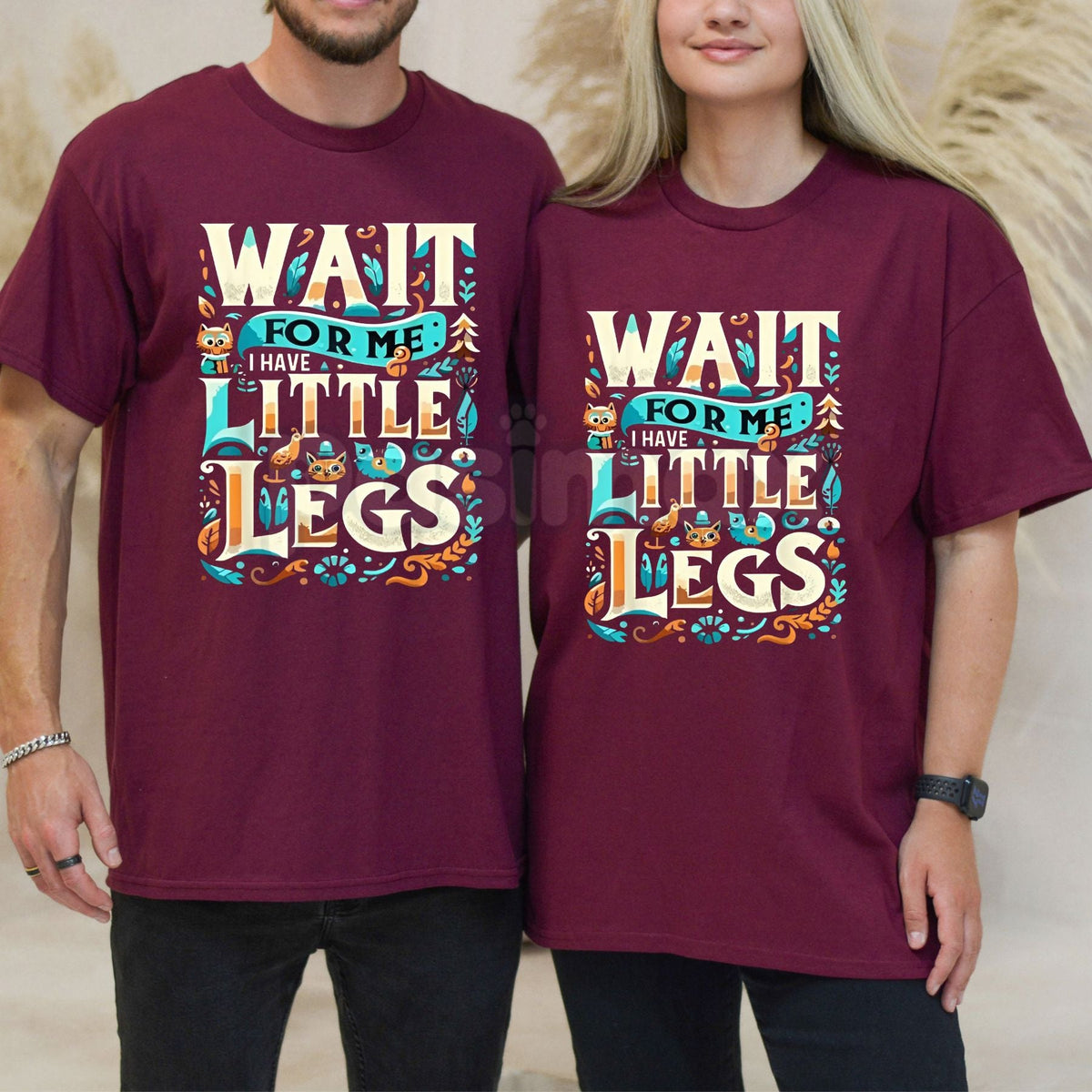 "Wait For Me I Have Little Legs" Funny T-Shirt - Cute Short People Graphic Tee, Funny Corgi & Dachshund Lover Shirt, Relatable Sarcastic Humor Gift Apparel