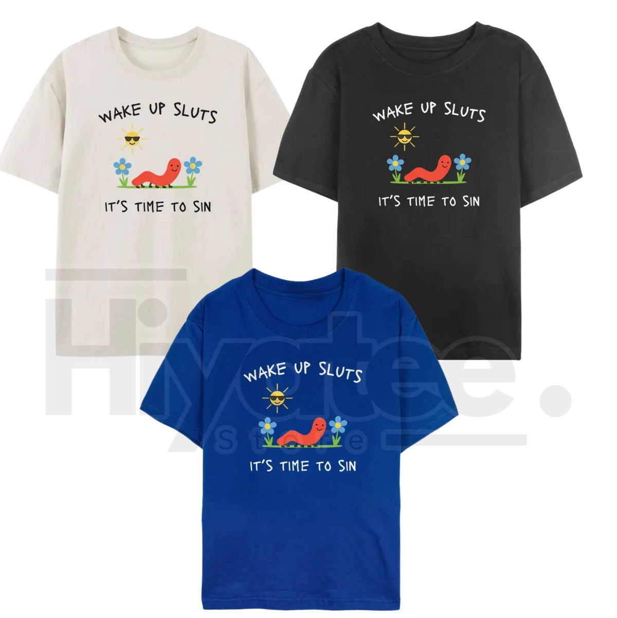 "Wake Up Slts" – Funny Animal Meme Unhinged Graphic Top