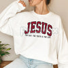 Walk in Faith Christian Sweatshirt – Jesus is Love Trendy Crewneck for Believers