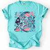 Watercolor Fish Gorgeous Summer Beach Sunshine Ocean Breeze Seaside Vibes Coastal Calm Comfort Colors Tee