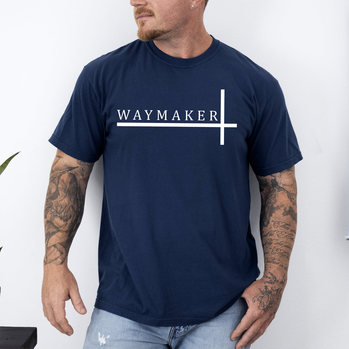 Way Maker Faith Christian Jesus Gospel Religious Scripture Verse Artwork Comfort Colors Tee