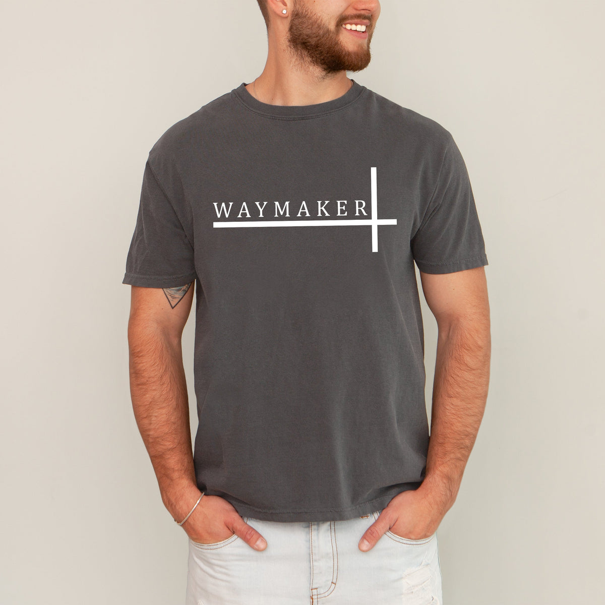 Way Maker Faith Christian Jesus Gospel Religious Scripture Verse Artwork Comfort Colors Tee