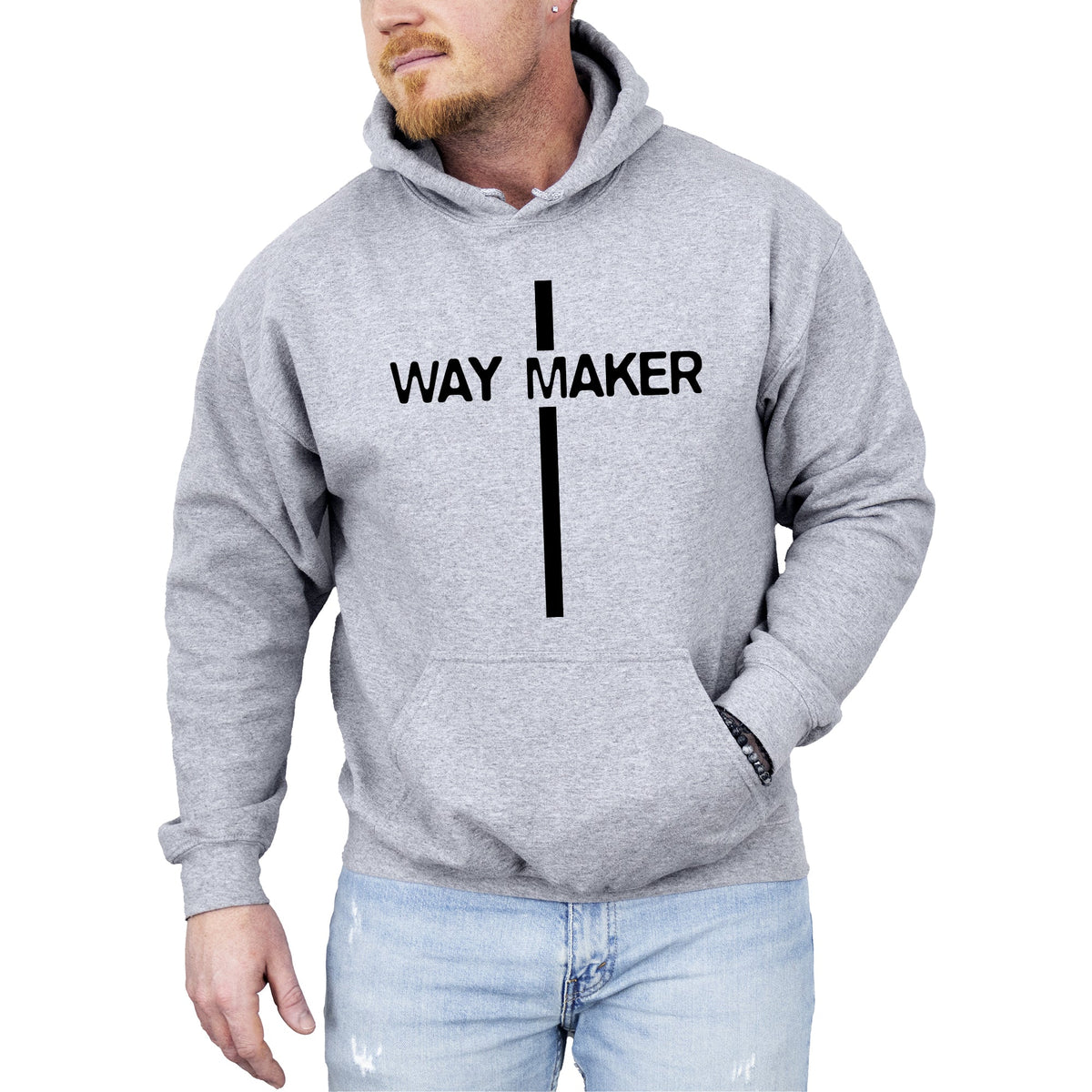Way Maker Faith Cross Christian Jesus Gospel Religious Hoodie For Faithful Believers And Everyday Worship