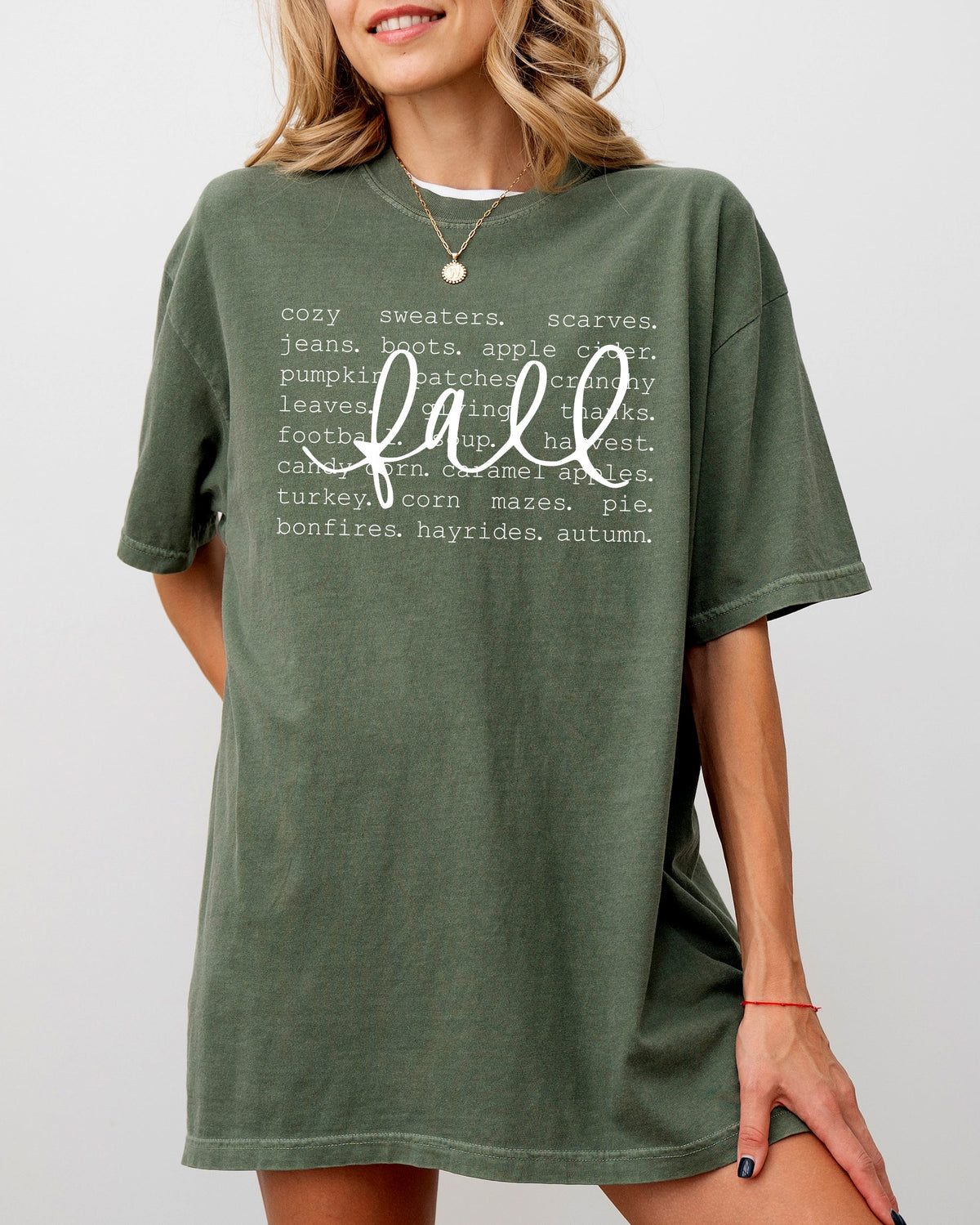 We Love Fall Autumn Minimal Simplicity Halloween Thanksgiving Comfort Colors Tee